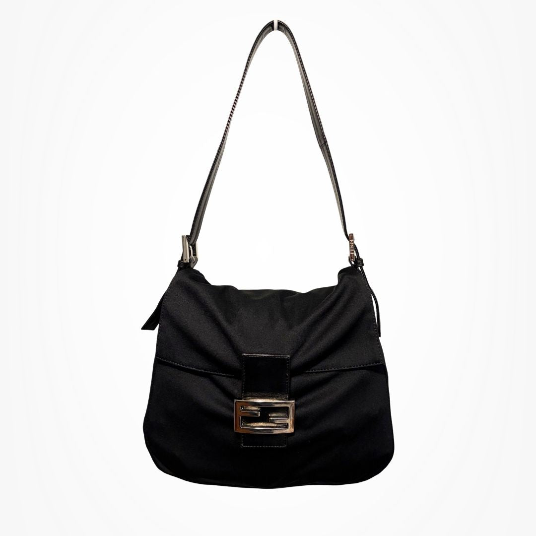 Fendi Mamma Baguette Black Neoprene