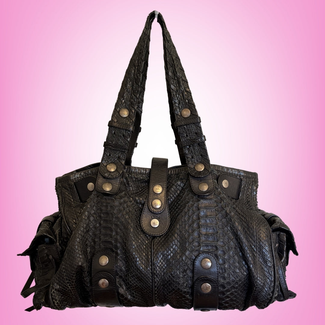 Chloe Silverado Black Python