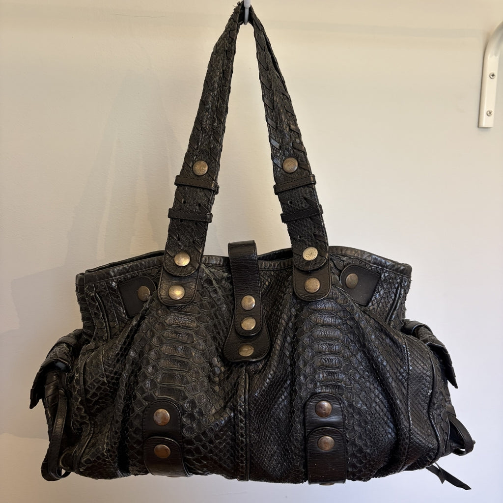Chloe Silverado Black Python