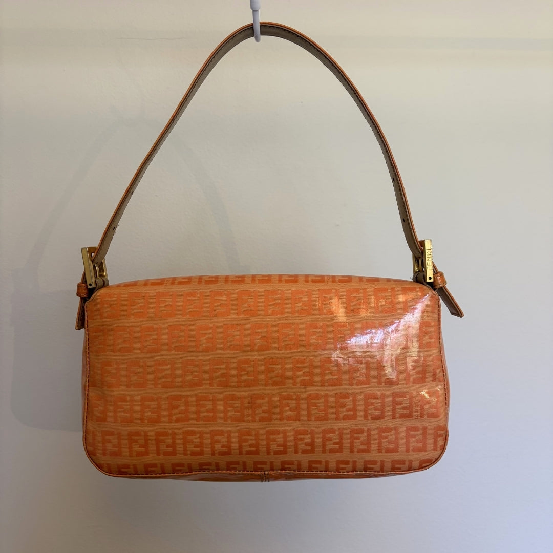 Fendi Baguette Orange Vinyl