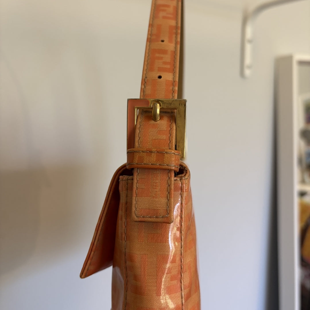 Fendi Baguette Orange Vinyl