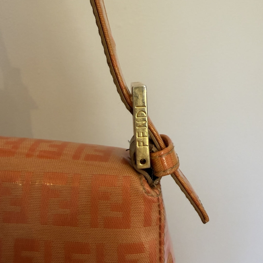 Fendi Baguette Orange Vinyl