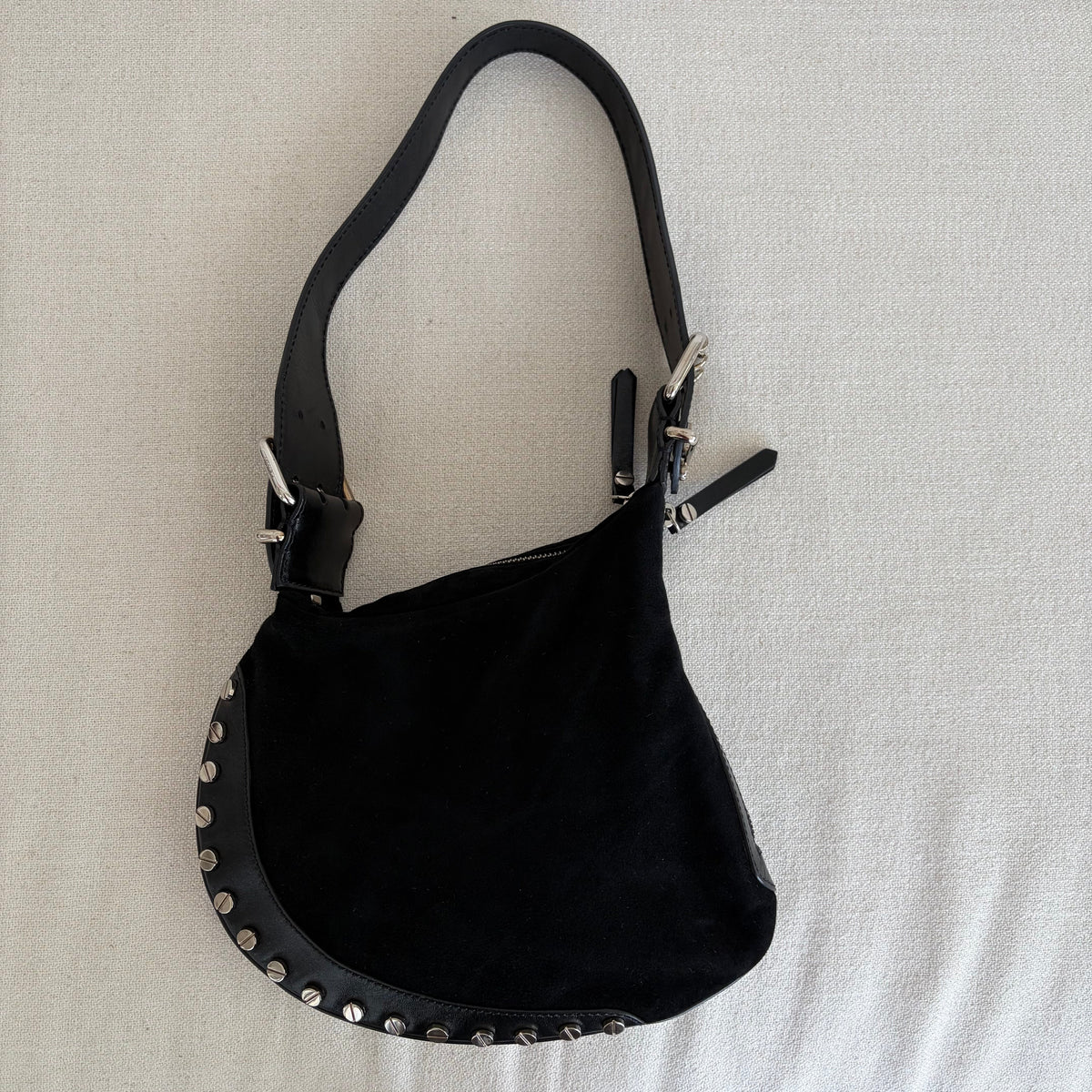 Fendi Oyster Bag Black Suede Preview