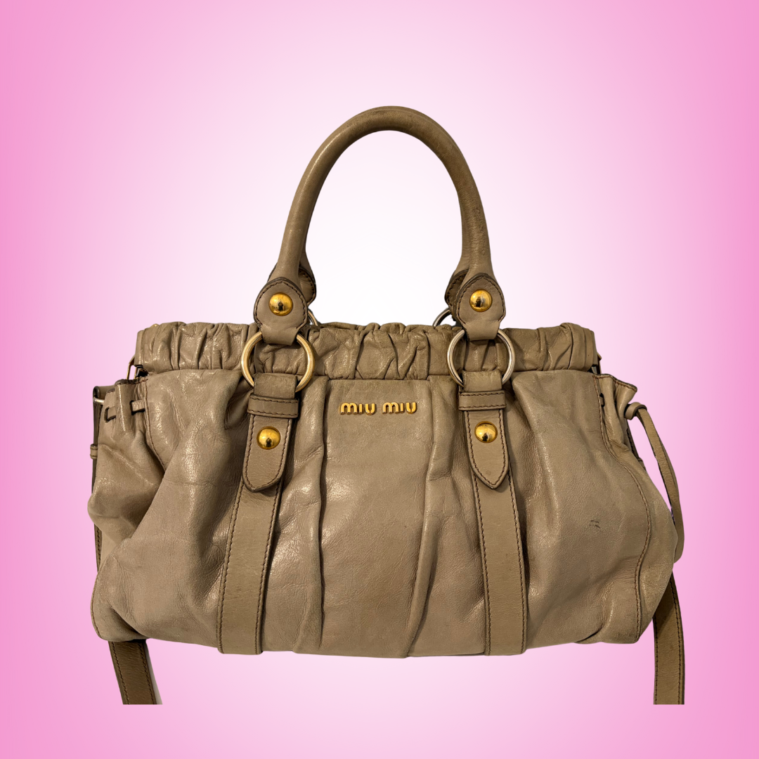 Miu Miu Vitello Taupe