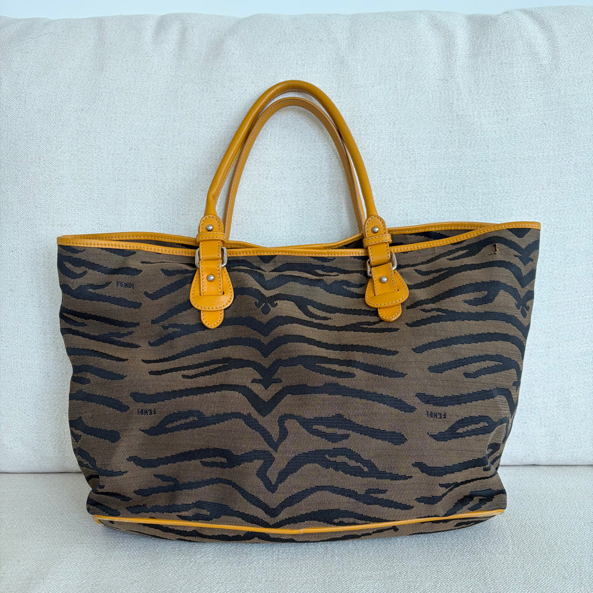 Fendi Tote Bag Tiger Print