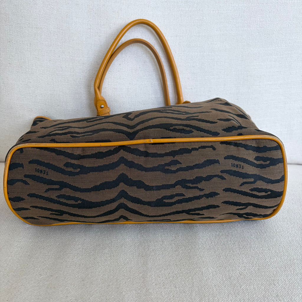 Fendi Tote Bag Tiger Print