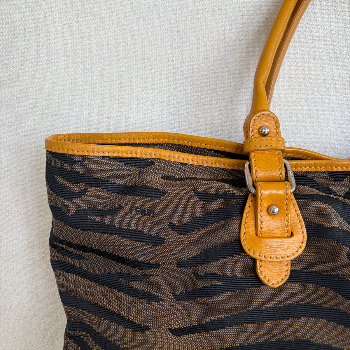 Fendi Tote Bag Tiger Print