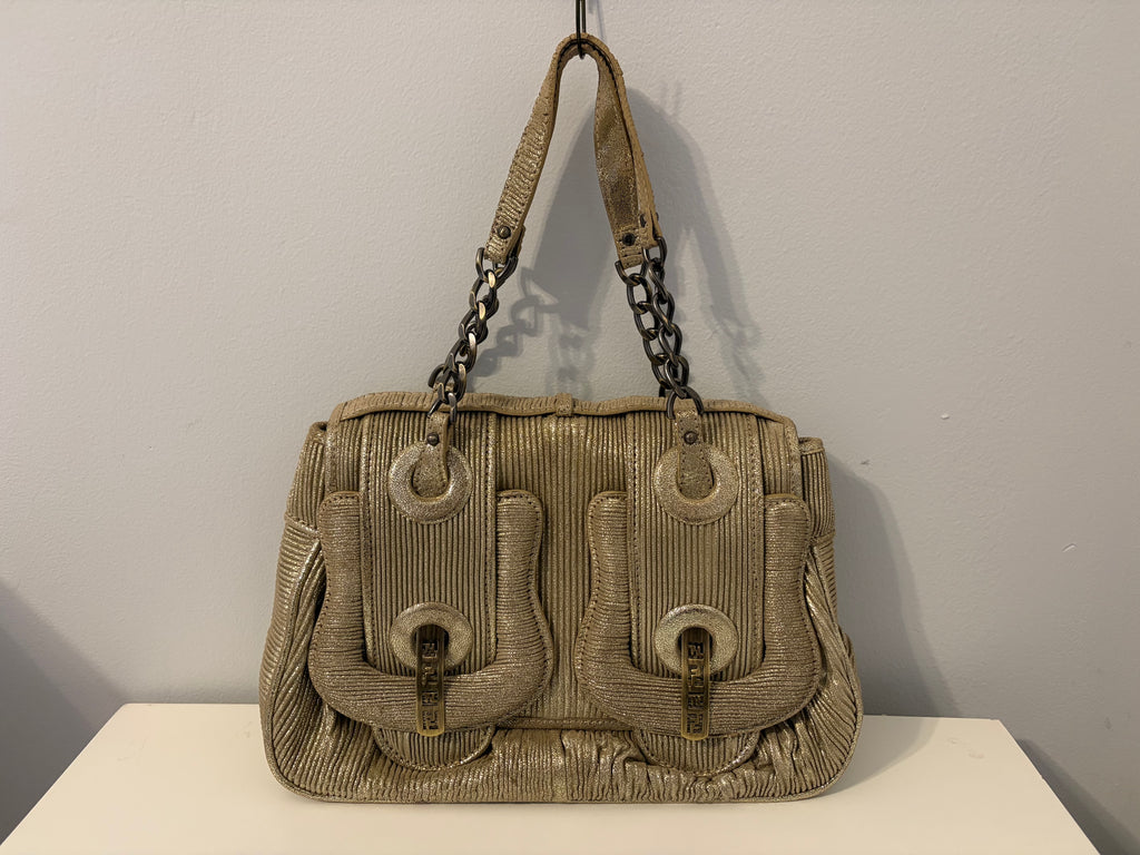 Fendi B Bag Gold