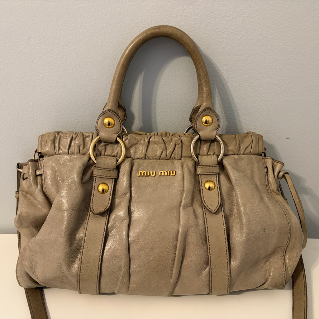 Miu Miu Vitello Taupe