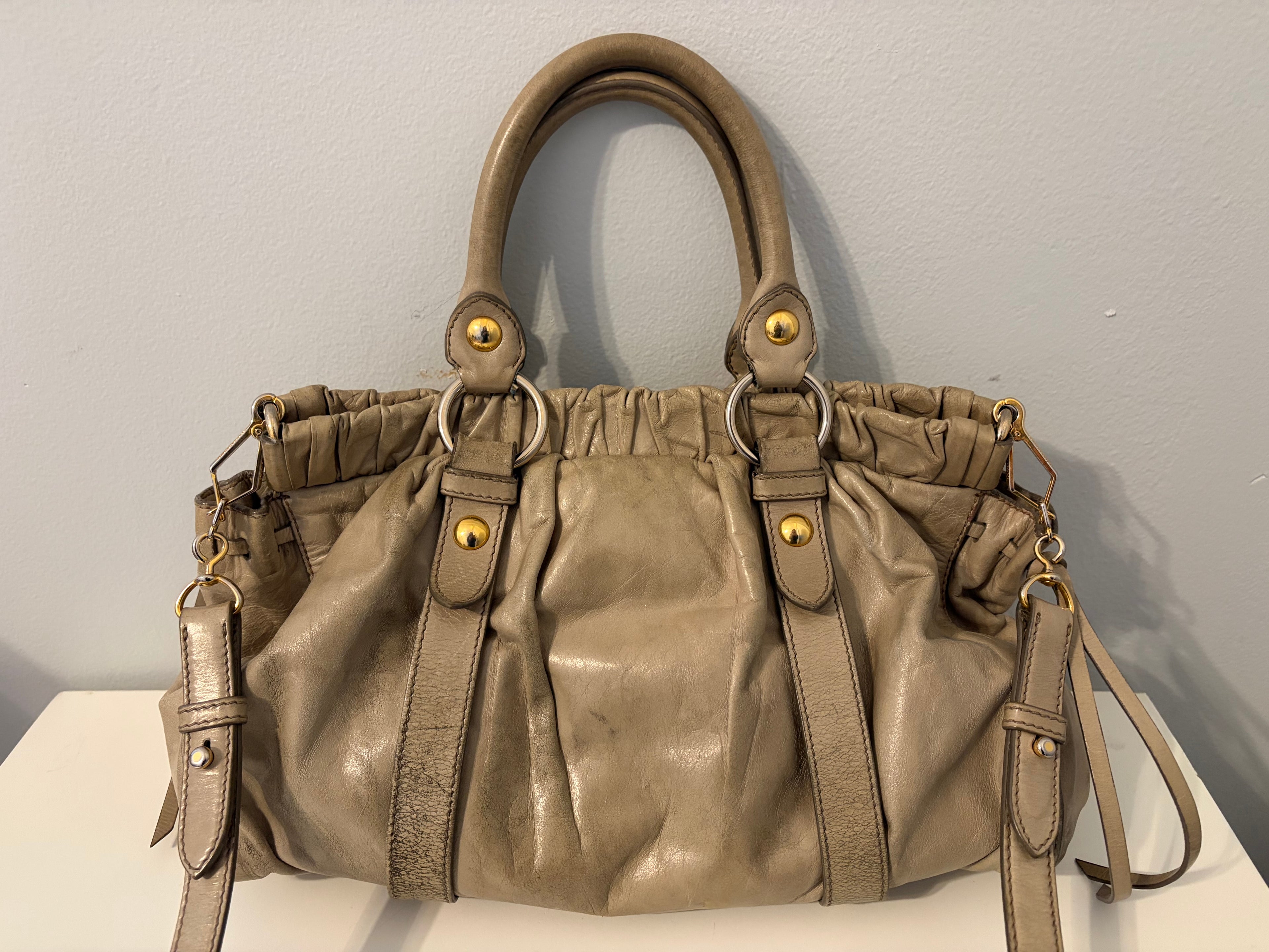 Miu Miu Vitello Taupe