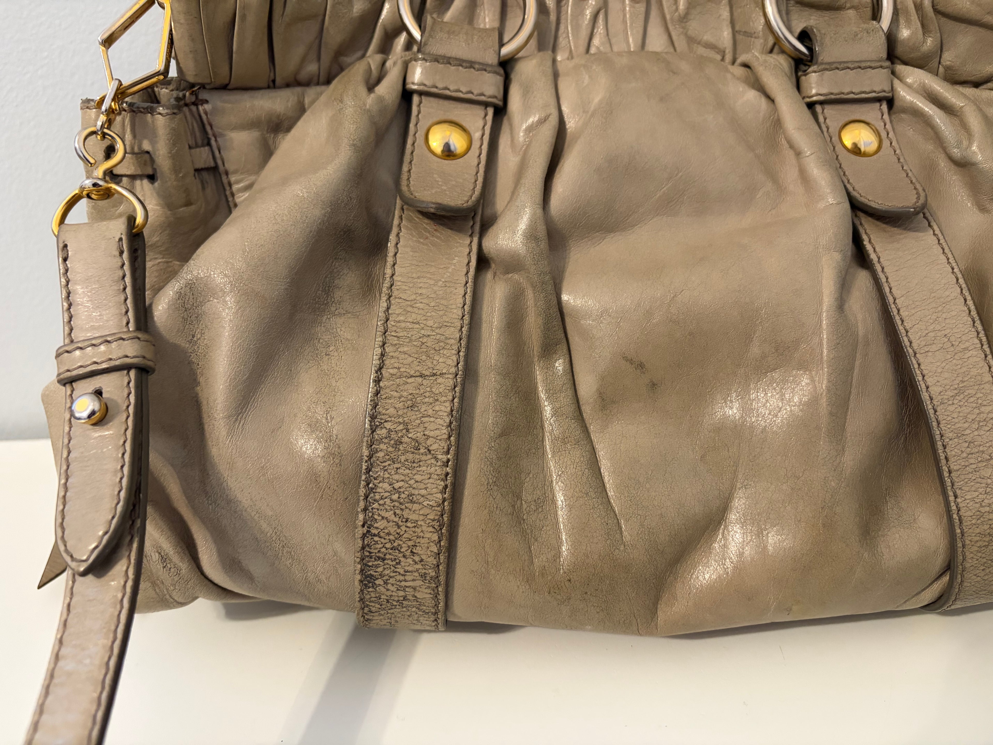 Miu Miu Vitello Taupe