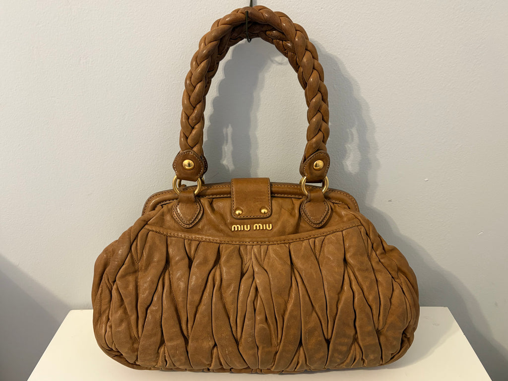 Miu Miu Matelasse Brown
