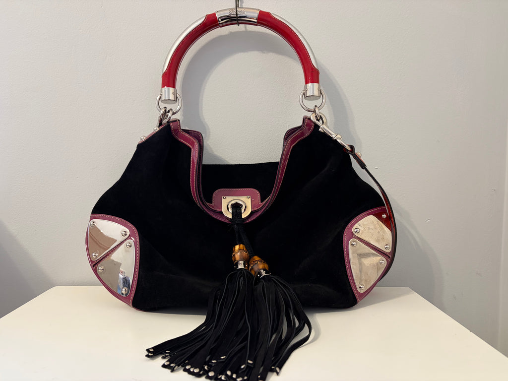 Gucci Indy Black Suede