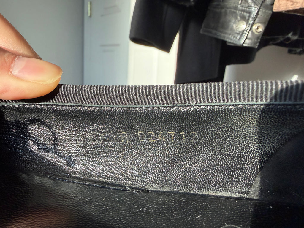 Chanel Cambon Flats Black and White