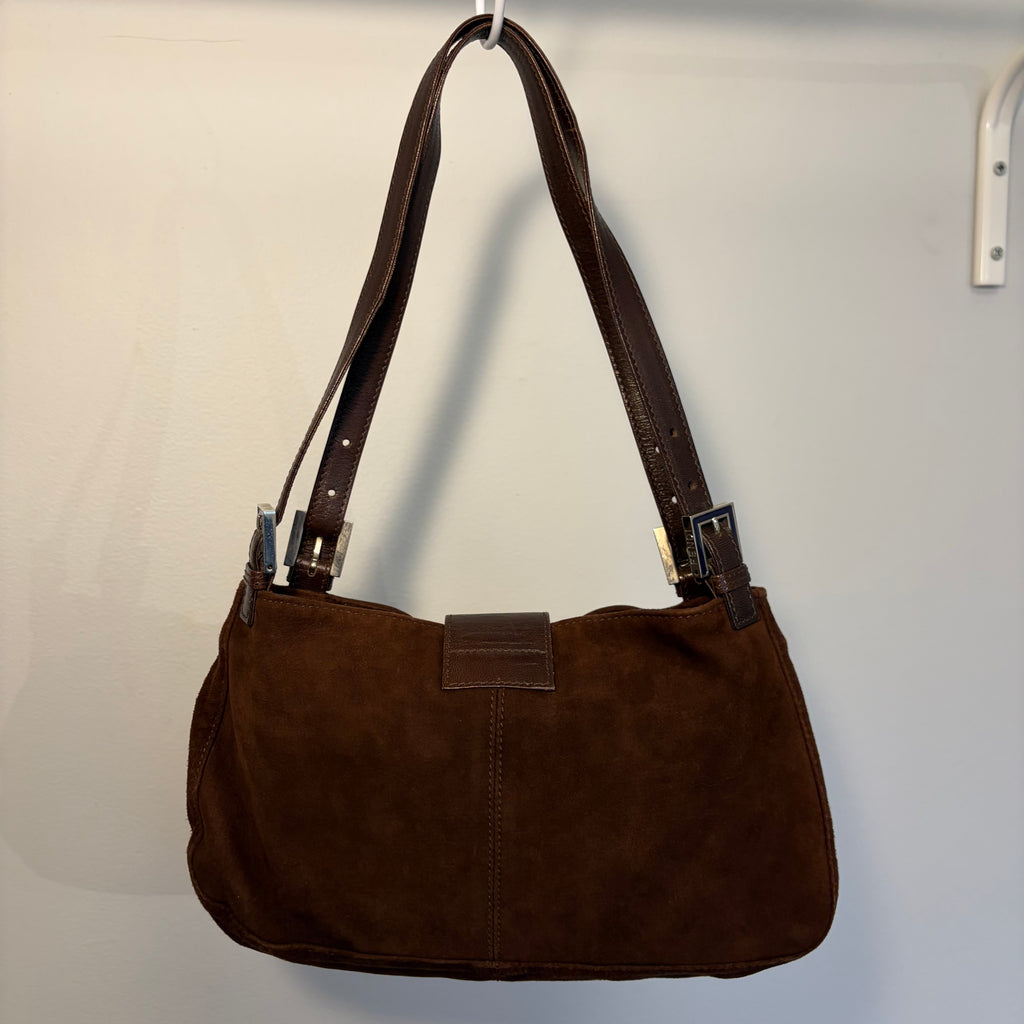 Fendi Baguette Brown Suede