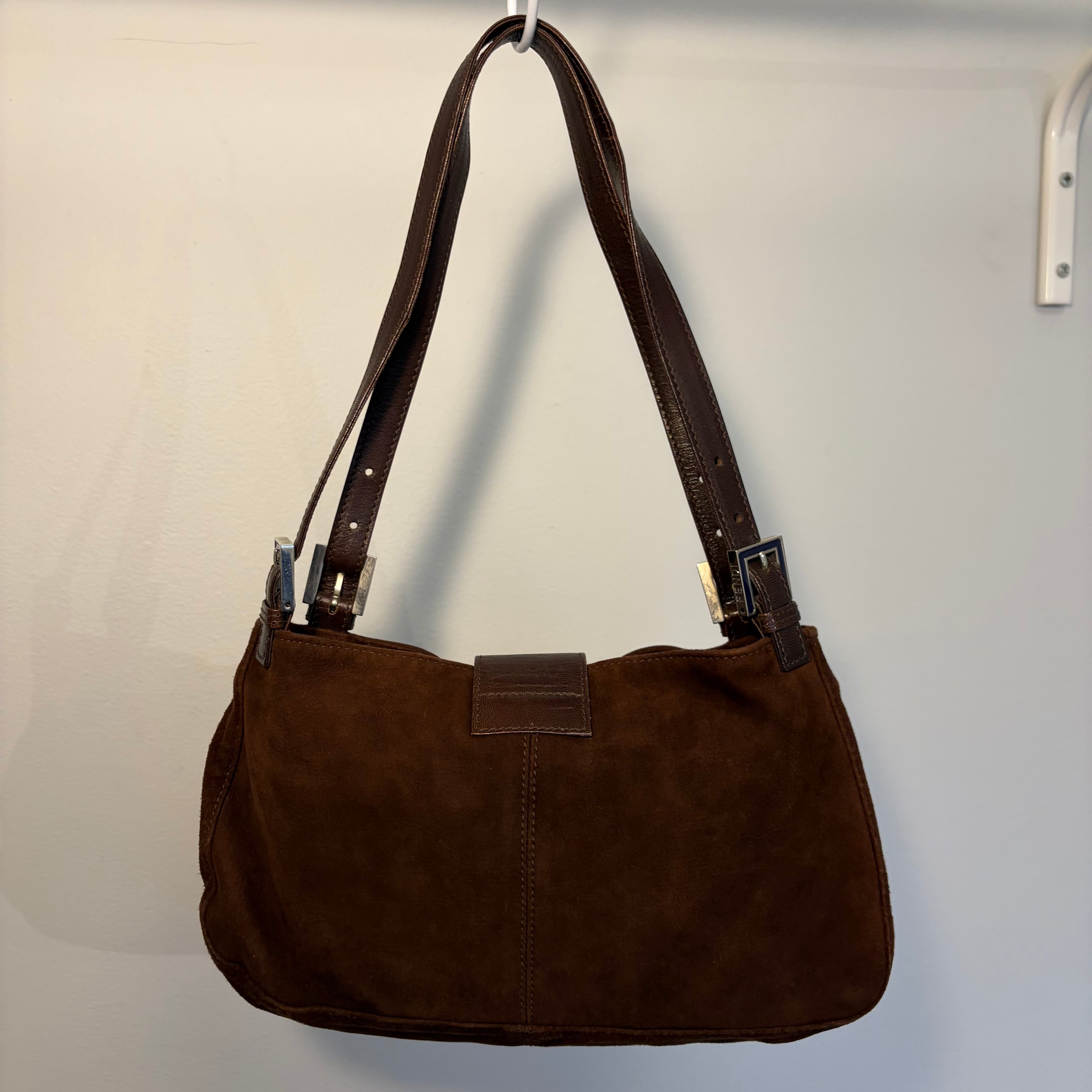 Fendi Baguette Brown Suede
