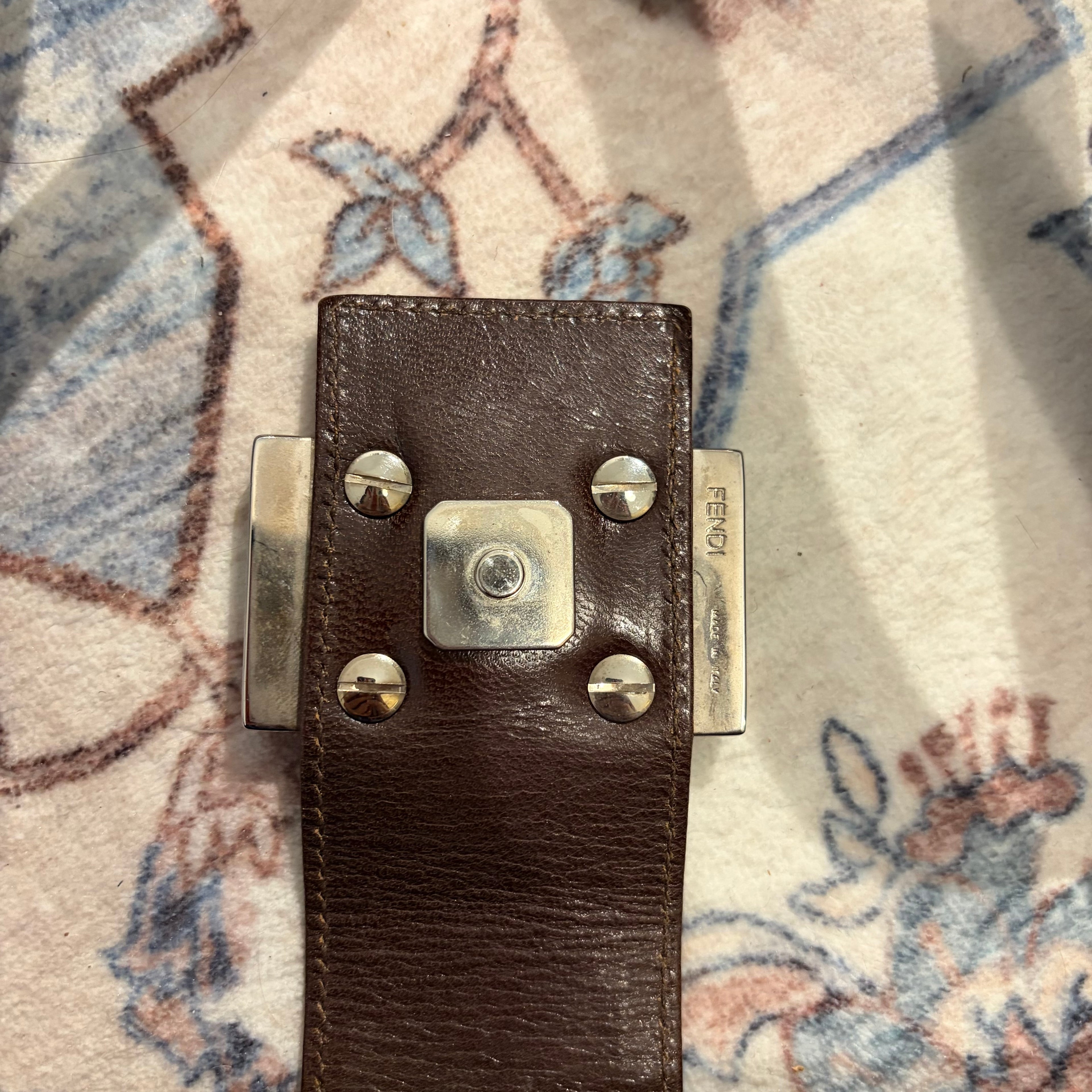 Fendi Baguette Brown Suede