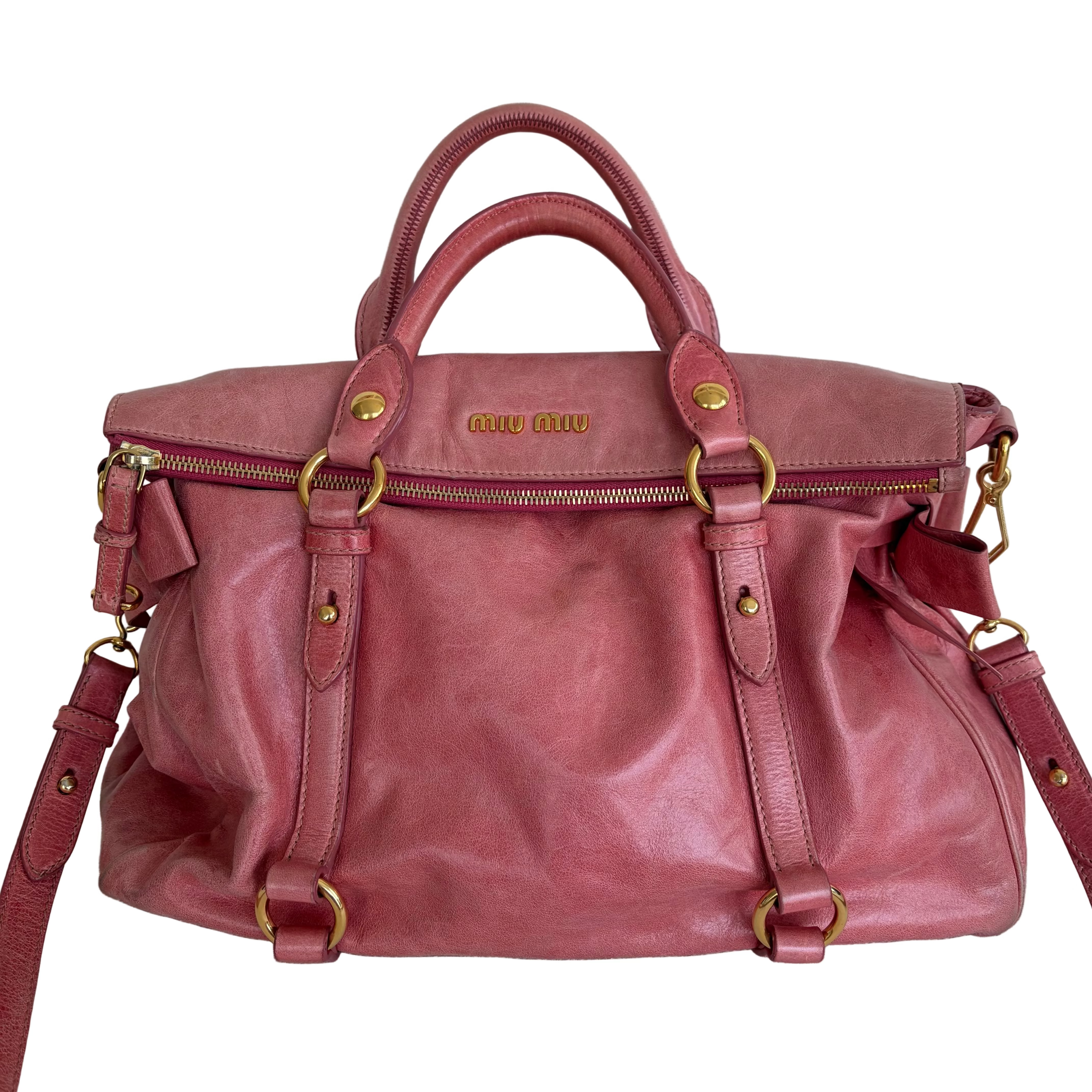 Miu Miu Bow Bag Coral