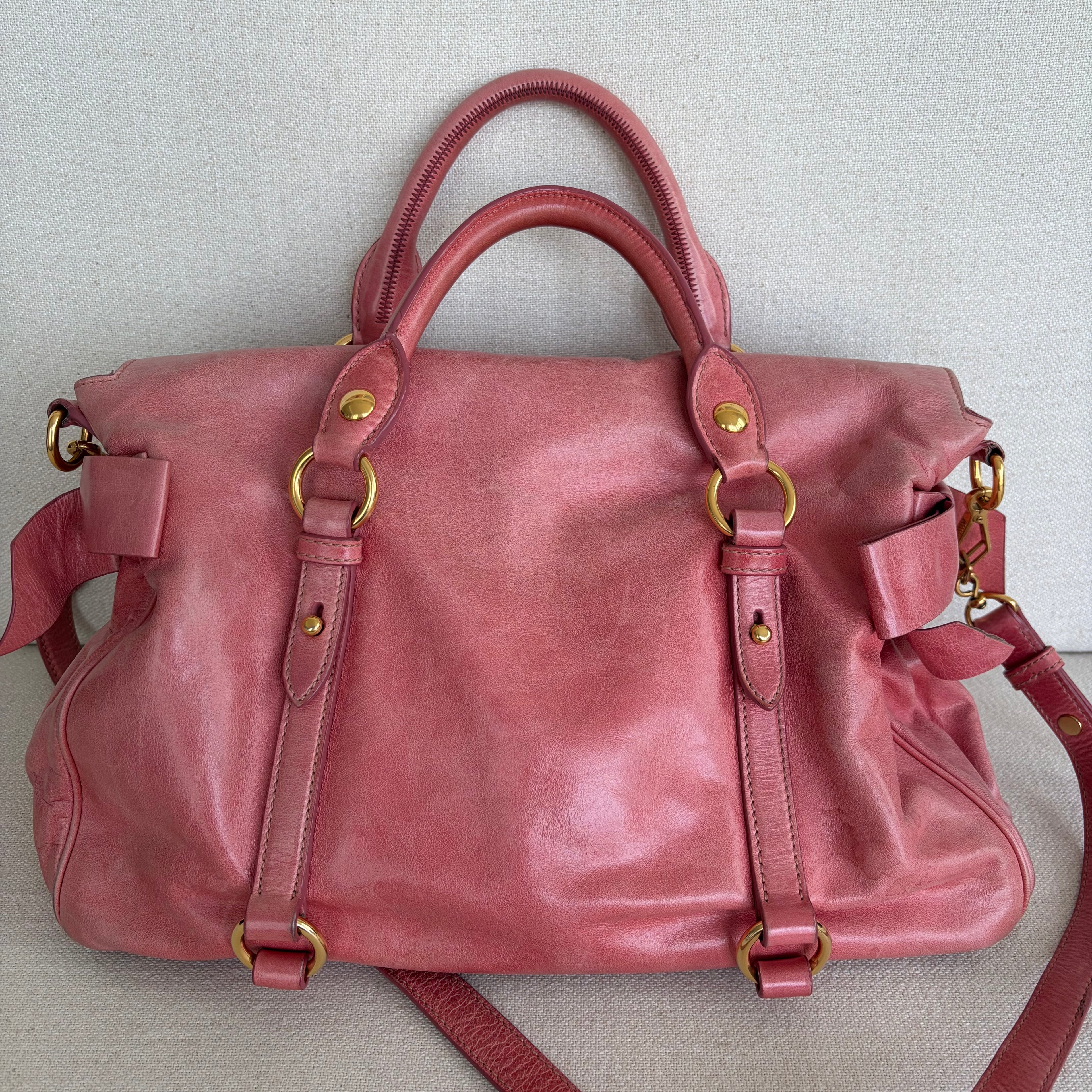 Miu Miu Bow Bag Coral