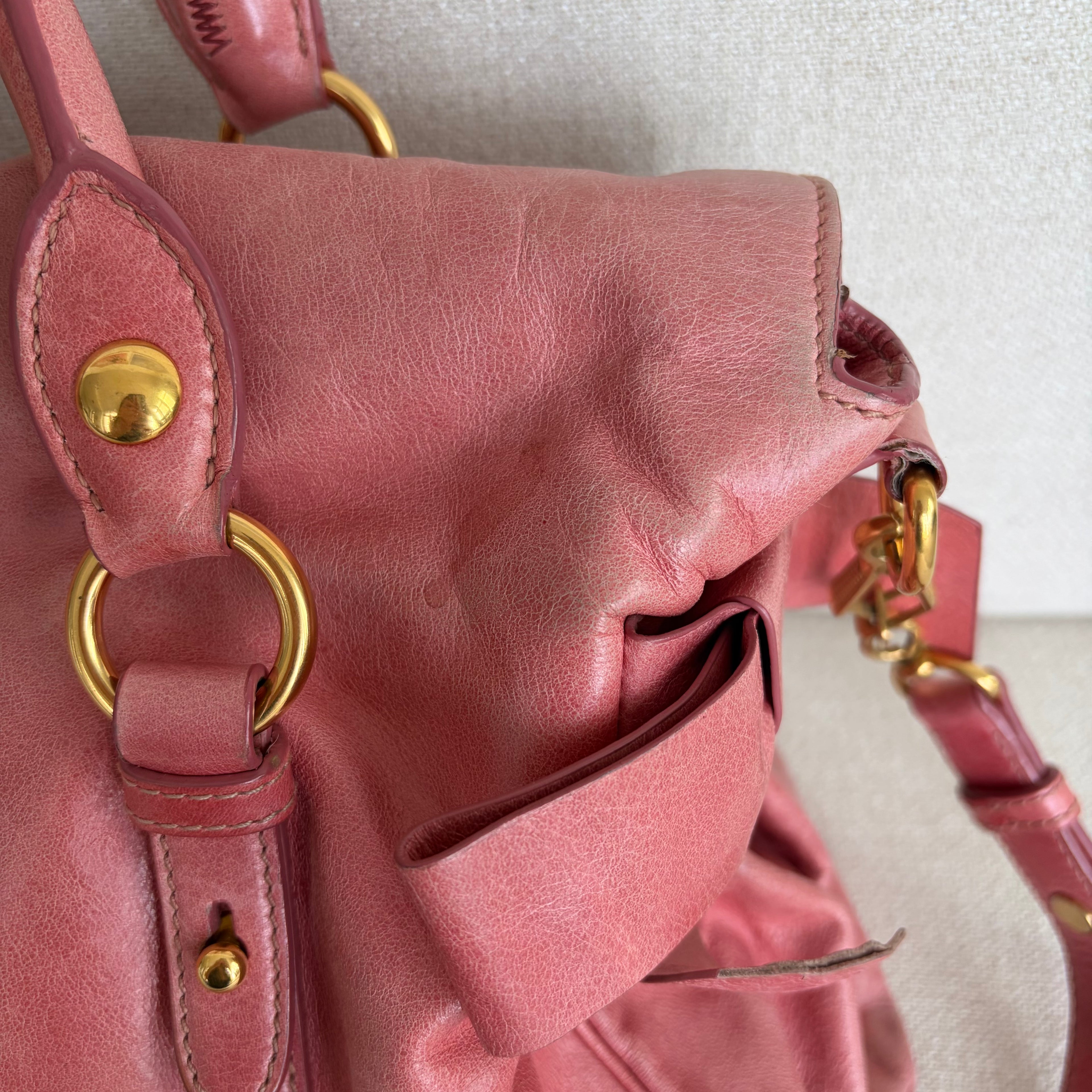 Miu Miu Bow Bag Coral