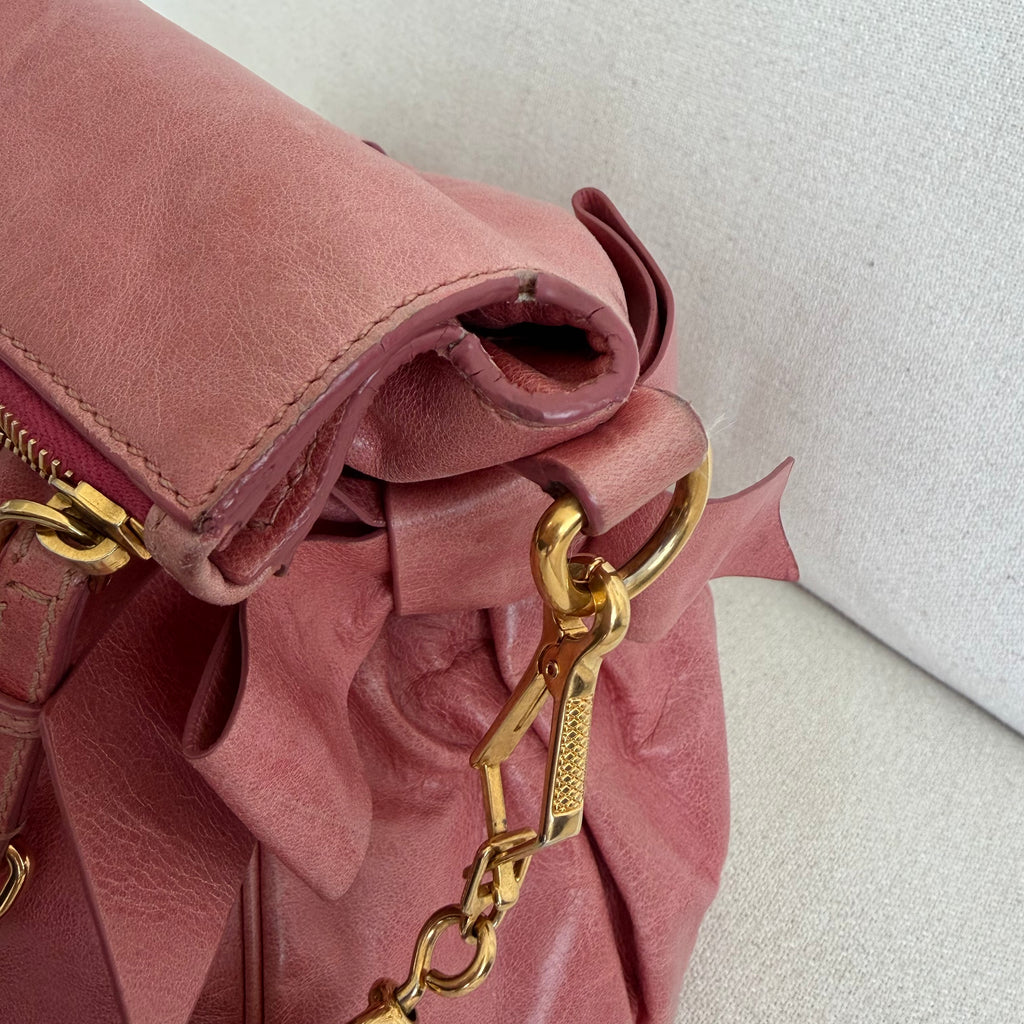 Miu Miu Bow Bag Coral